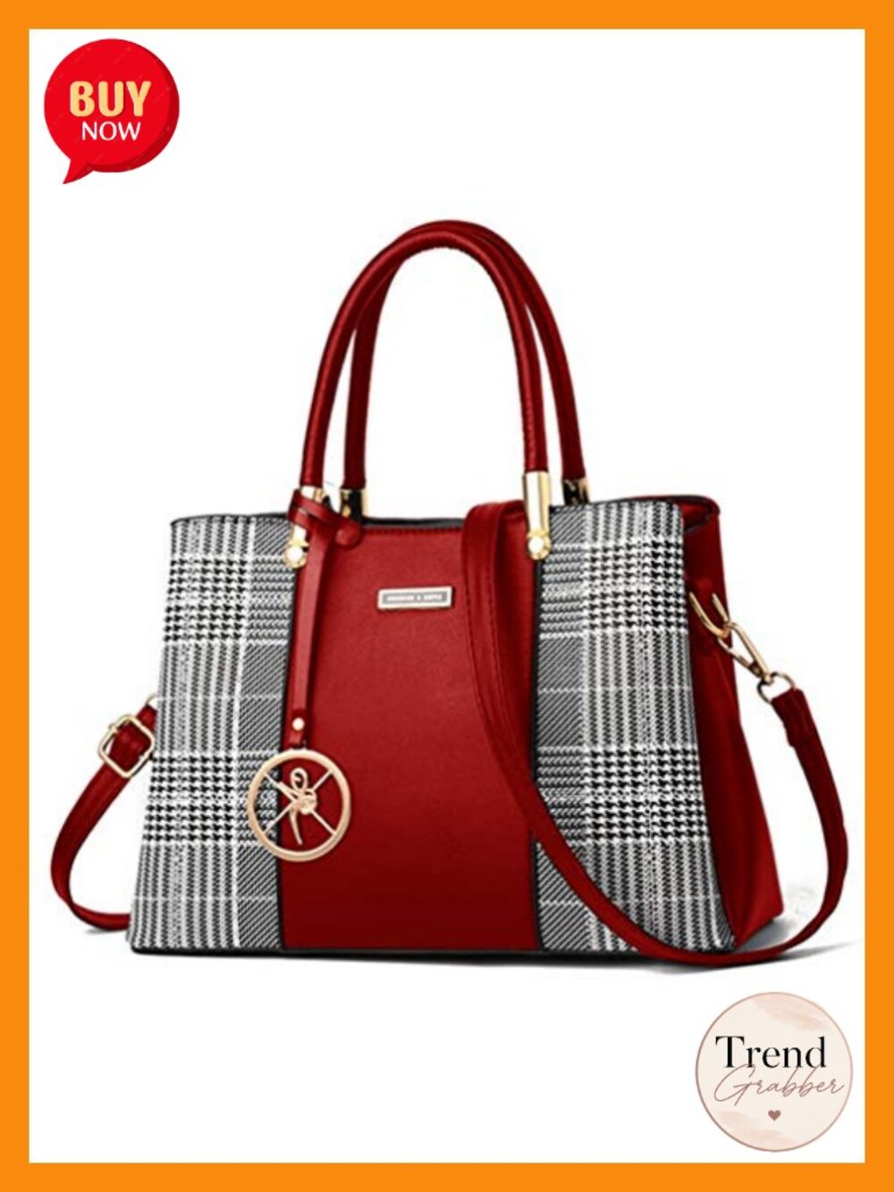 PU Leather Satchel Handbag Top Handle Shoulder Bag Tote Crossbody